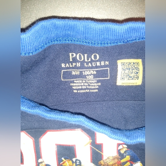 Polo by Ralph Lauren Blue and Red Polo Shirt with Iconic Logo - Picture 3 of 3